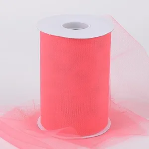 6" x 100 yard Tulle - Coral
