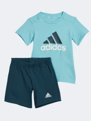 Adidas  Baby-Boys Sportswear Set Light Aqua/Violet