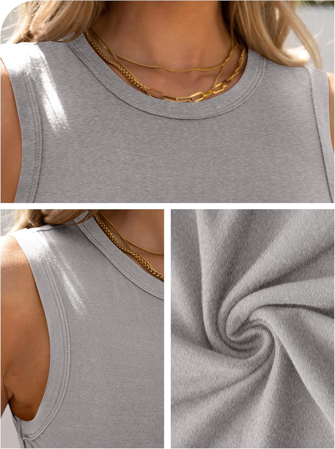 ANRABESS Womens High Neck Tank Tops Stretchy Sleeveless Racerback Sexy Slim Fit Basic Tee Shirts Y2K Trendy Summer Outfits