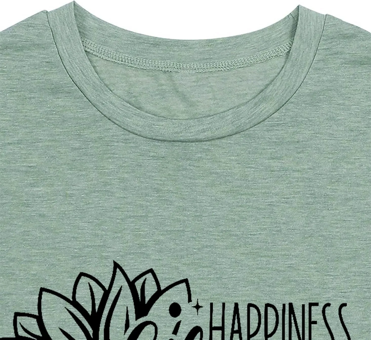 Floral Shirts for Women Boho Wildflower Graphic Workout T Shirts Summer Short Sleeve Nature Tee Tops
