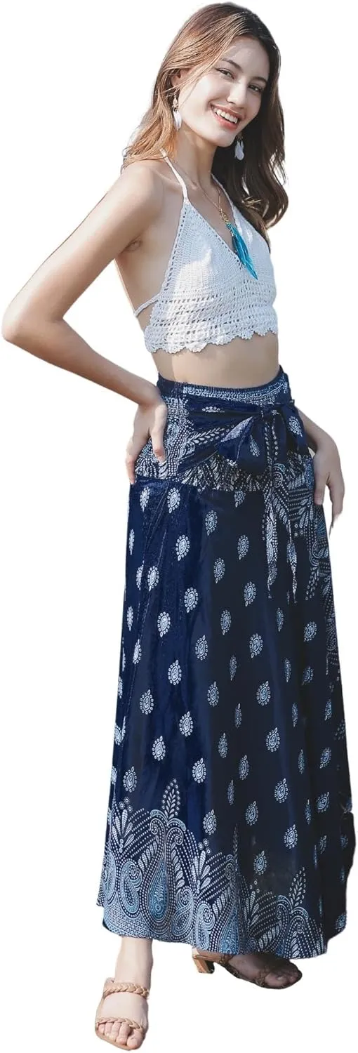 Hippie Skirt Boho Dress Bohemian Gypsy Maxi Long Skirts for Women Summer midi Beach Dress