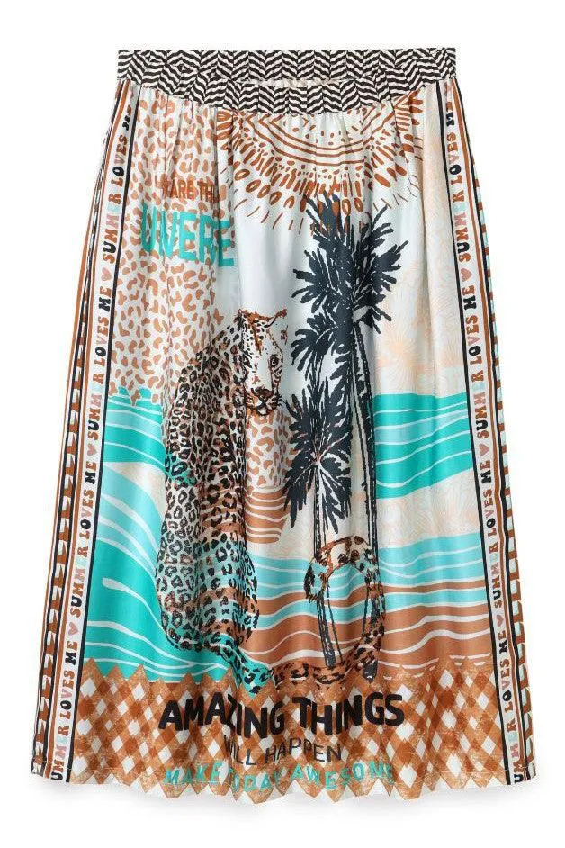 Me369 - Vanessa Skirt - Tropical Safari