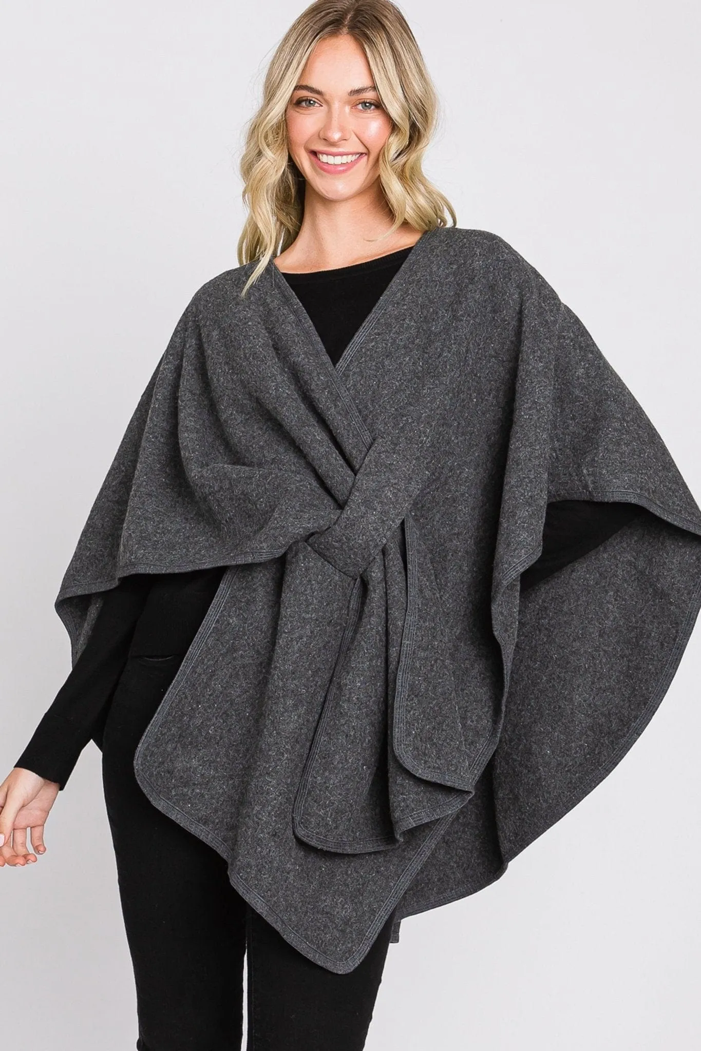 MS0338 Cora Interlock Ruana