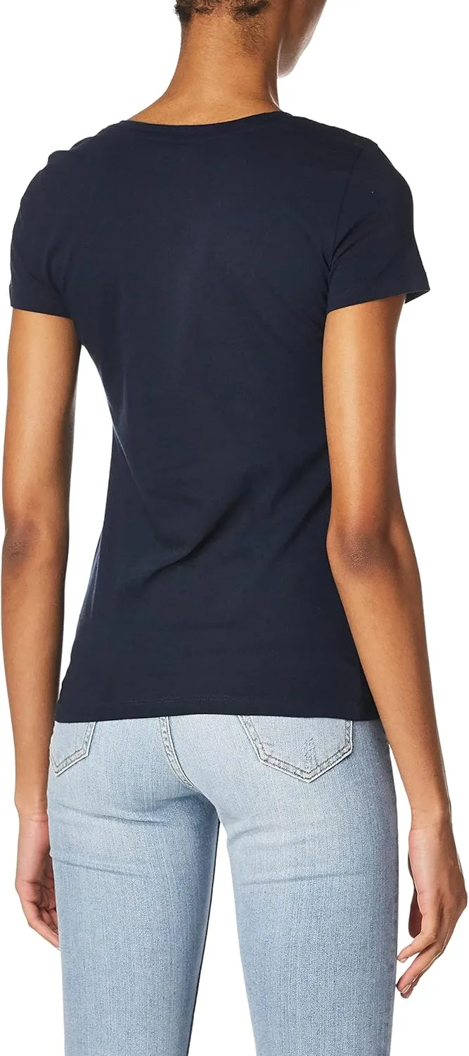Nautica Women's Easy Comfort Supersoft 100% Cotton Classic Logo T-Shirt