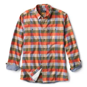 Orvis Men's Flat Creek Tech Flannel Shirt / Tarragon