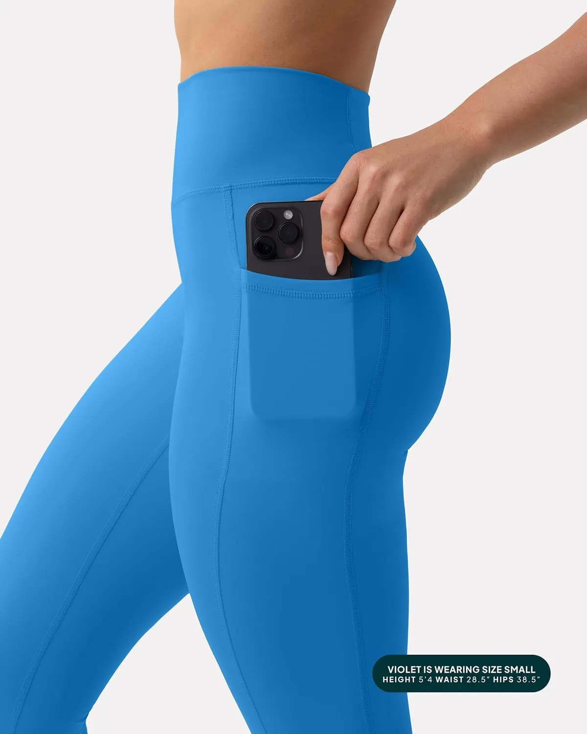 PAVOI ACTIVE Leggings with Pockets | Compressive High Waisted Butt Sculpting Women's Full Length Workout Pants | HiPerform