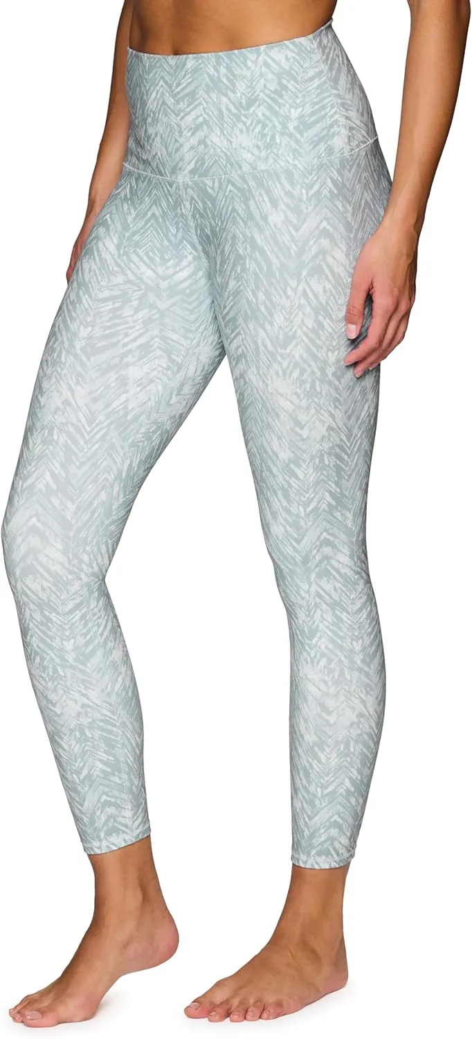 RBX Active Womens Ultra Hold 7/8 Ankle Full Length Printed Running Yoga Legging