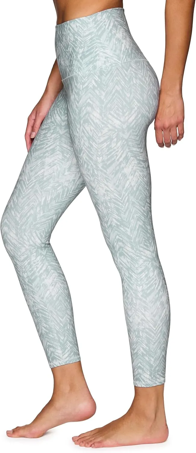 RBX Active Womens Ultra Hold 7/8 Ankle Full Length Printed Running Yoga Legging