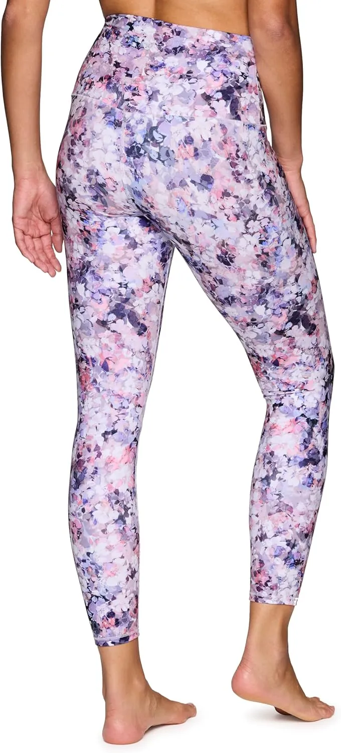 RBX Active Womens Ultra Hold 7/8 Ankle Full Length Printed Running Yoga Legging