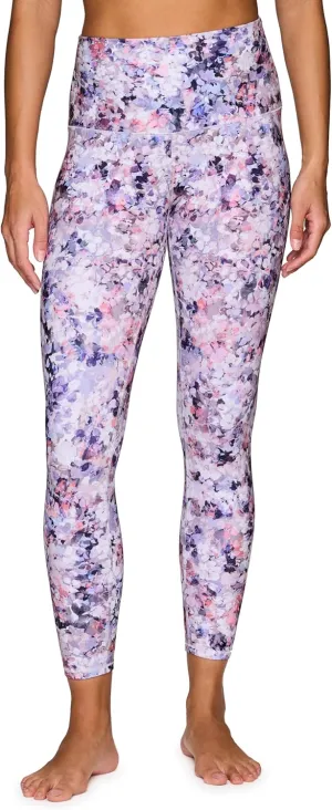 RBX Active Womens Ultra Hold 7/8 Ankle Full Length Printed Running Yoga Legging