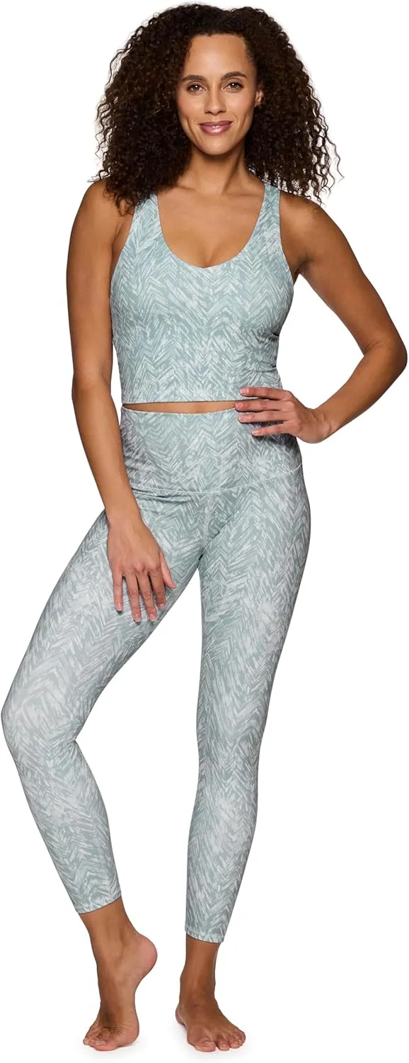 RBX Active Womens Ultra Hold 7/8 Ankle Full Length Printed Running Yoga Legging