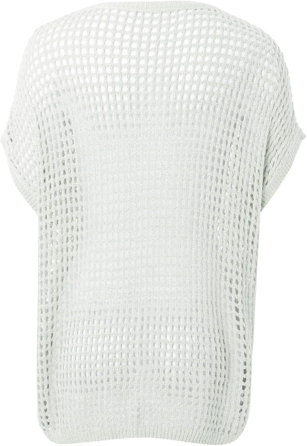 Summer Crochet Tops for Women Loose Off The Shoulder Shirts Hollow Out Knit Short Sleeve Sweater Top Beach Coverup