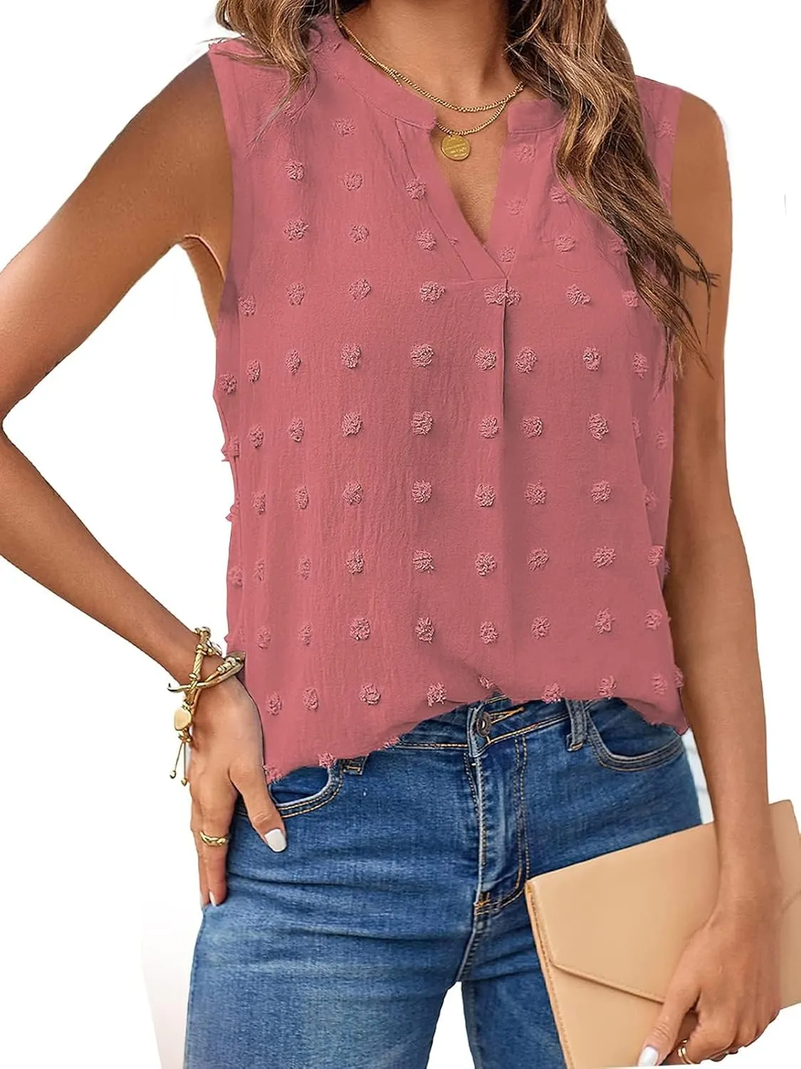 Womens Tops Summer Tank Top for Women Sleeveless Shirts Spring Corset V Neck Dressy Casual Tshirts